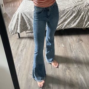 High-waisted Bootleg flare jeans